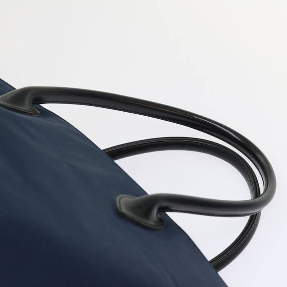 BURBERRY Nova Check Blue Label Tote Bag Nylon Navy Auth cl626 - Picture 14 of 16